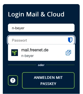 Ansicht Onlinespeicher in Windows